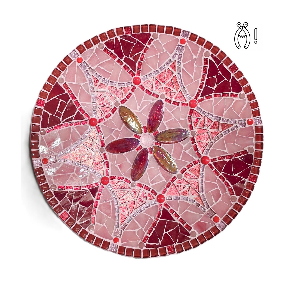 Mozaiek schaal Opportunity Roze-Rood