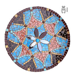 Mozaiek schaal Opportunity Bruin-Blauw