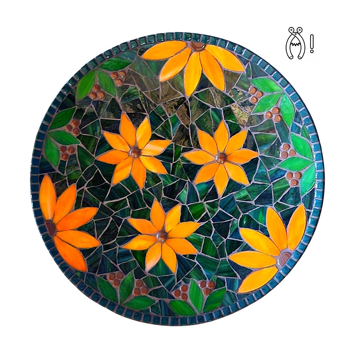 Mozaiek schaal Sunflower