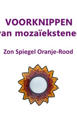 VOORKNIPPEN Zon spiegel Oranje-Rood