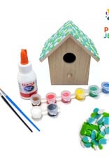 Knutselpakket Vogelhuisje Lichtgroen-Lichtblauw-Wit