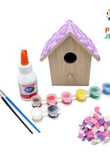 Knutselpakket Vogelhuisje Violet-Roze-Wit