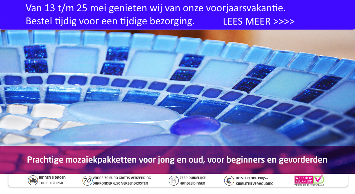 Complete mozaïekpakketten voor kinderen en volwassenen