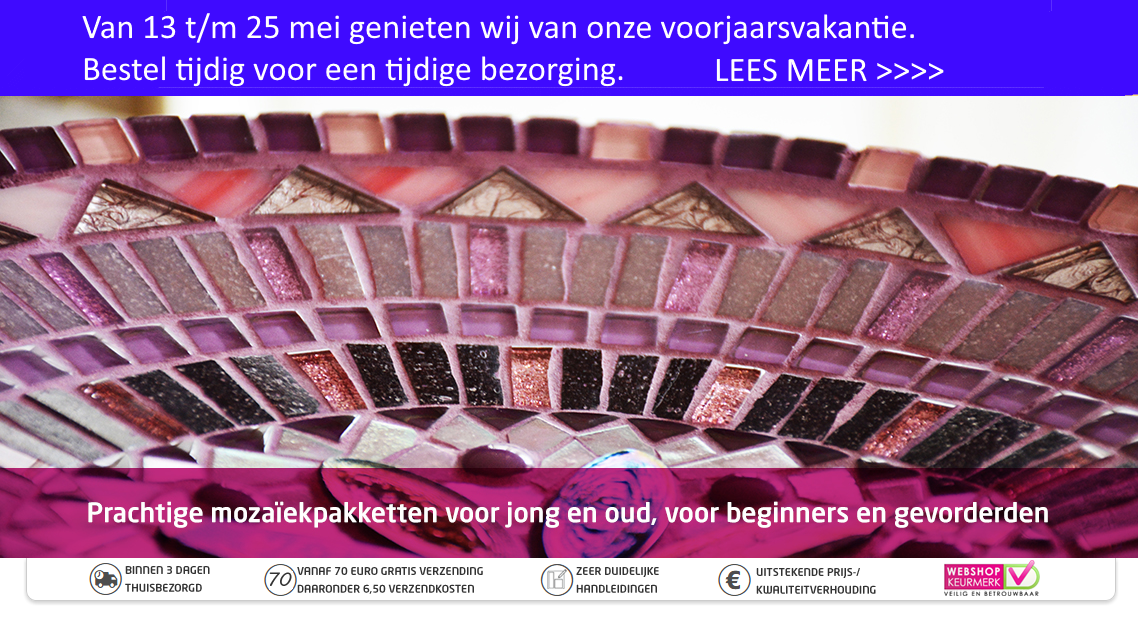 Complete mozaïekpakketten voor kinderen en volwassenen