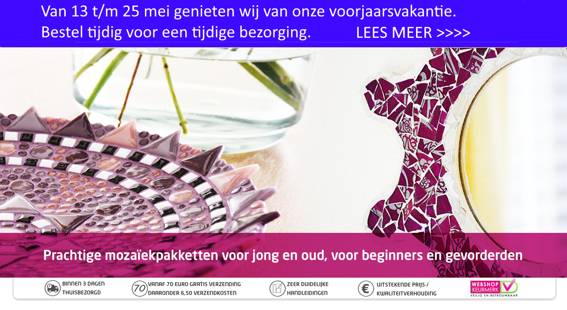 Complete mozaïekpakketten voor kinderen en volwassenen