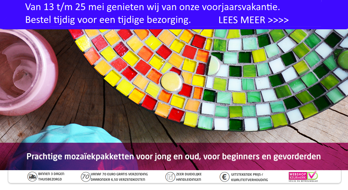 Complete mozaïekpakketten voor kinderen en volwassenen