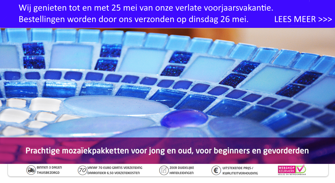 Complete mozaïekpakketten voor kinderen en volwassenen
