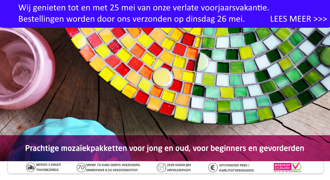 Complete mozaïekpakketten voor kinderen en volwassenen