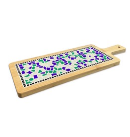 Borrelplank Z Creme-Donkergroen-Donkerblauw AC