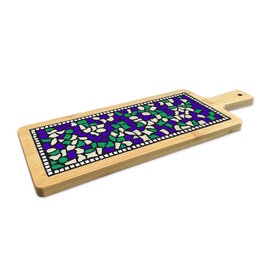 Borrelplank W Creme-Donkergroen-Donkerblauw AC Mozaïek pakket