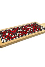 Borrelplank W Rood-Bruin-Creme AC Mozaïek pakket