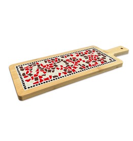 Borrelplank Z Rood-Bruin-Creme ZG Mozaïek pakket