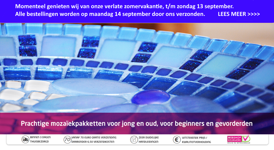 Complete mozaïekpakketten voor kinderen en volwassenen