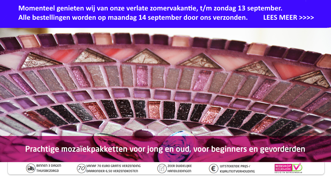 Complete mozaïekpakketten voor kinderen en volwassenen