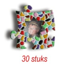 Mini-fotolijstjes 30 stuks Ster mozaiekpakket MIX