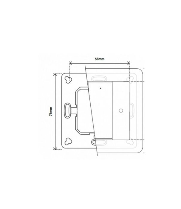 ED-10010 Interrupteur sans fil Zigbee 1 groupe blanc