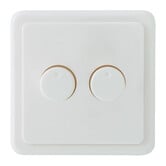 ED-10008 Bouton de gradation duo assorti à PEHA, y compris la plaque centrale et le cadre