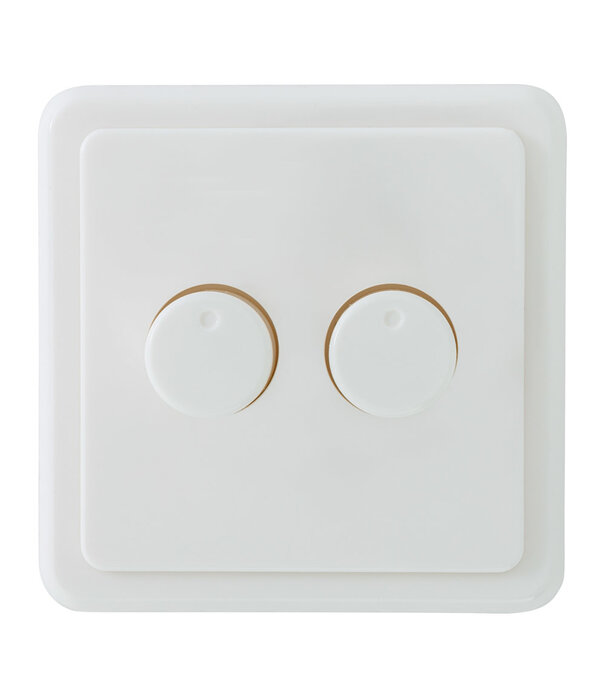 ED-10008 Duo dimmer knob matching PEHA incl. central plate and frame