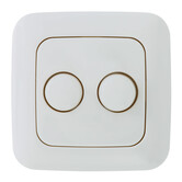 ED-10003 Duo dimmer button suitable for Busch-Jaeger Reflex SI incl. central plate and frame