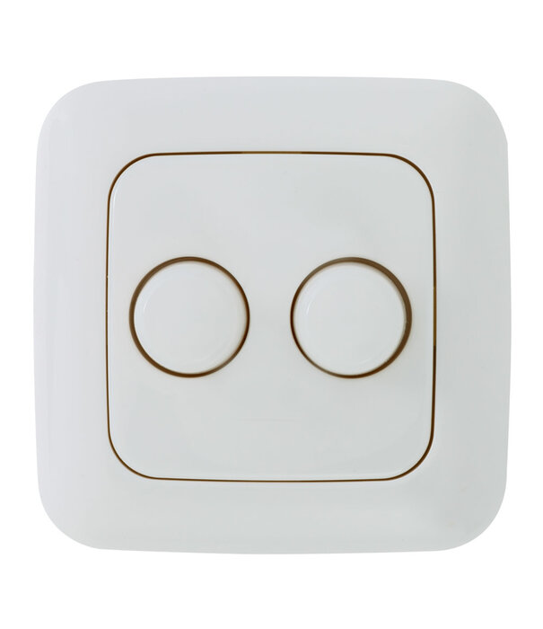 ED-10003 Bouton de gradation en duo pour Busch-Jaeger Reflex SI, y compris la plaque centrale et le cadre