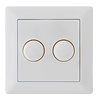 ED-10005 Bouton de gradation en duo pour GIRA/JUNG/Merten, y compris la plaque centrale et le cadre