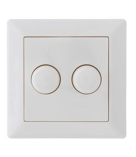 ED-10005 Duo dimmer button suitable for GIRA/JUNG/Merten incl. central plate and frame