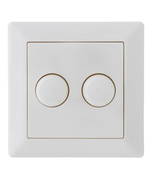ED-10005 Bouton de gradation en duo pour GIRA/JUNG/Merten, y compris la plaque centrale et le cadre