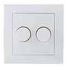 ED-10004 Bouton de gradation en duo pour Berker S1, y compris la plaque centrale et le cadre