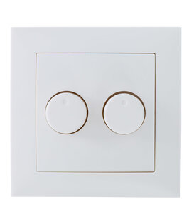 ED-10004 Duo dimmer button suitable for Berker S1 incl. central plate and frame