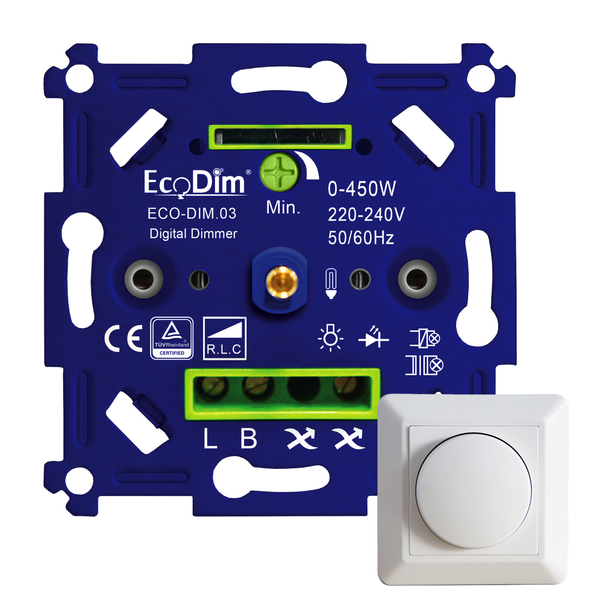 ECO-DIM.03: Blauw/groene krachtpatser met 0-450W led aansluitvermogen!