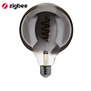 ED-10034 Lampe à filament LED Zigbee dimmable E27, globe G125, Smokey 2000K-4000K