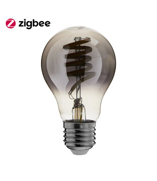 ED-10032 Zigbee led filament lamp dimbaar E27, bulb A60, Smokey 2000K-4000K