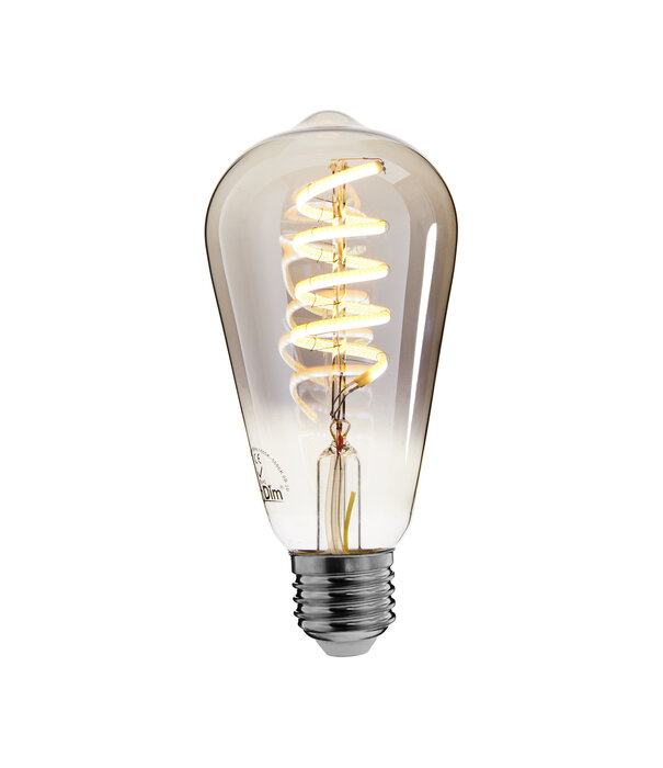 ED-10033 Zigbee led filament lamp dimmable E27, edison ST64, Smokey 2000K-4000K