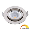 ED-10024 Spot à Led encastré petit profondeur IP54 dim to warm, rond, nickel brossé, 75mm