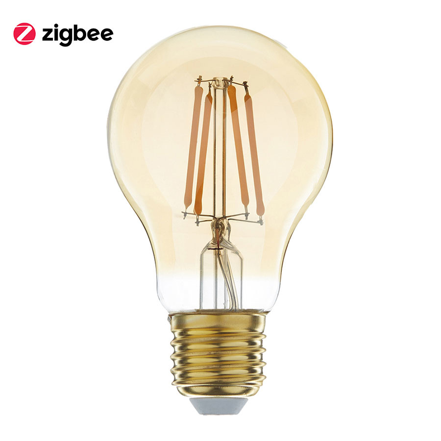 ED-10040 Zigbee led filament lamp dimbaar E27, bulb A60, flame 2200K