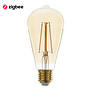 ED-10041 Zigbee LED-Glühlampe dimmbar E27, Edison ST64, Flamme 2200K