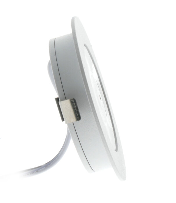 ED-10044 Spot à led pour meubles, petit encastré IP54 blanc chaud, rond, blanc, 55mm