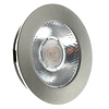 ED-10045 Led-Möbelstrahler, kleine Einbautiefe IP54 warmweiß, rund, gebürstetes Nickel, 55mm