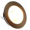 ED-10045 Led-Möbelstrahler, kleine Einbautiefe IP54 warmweiß, rund, gebürstetes Nickel, 55mm