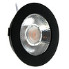 ED-10046 Led-Möbelstrahler, kleine Einbautiefe IP54 warmweiß, rund, schwarz, 55mm