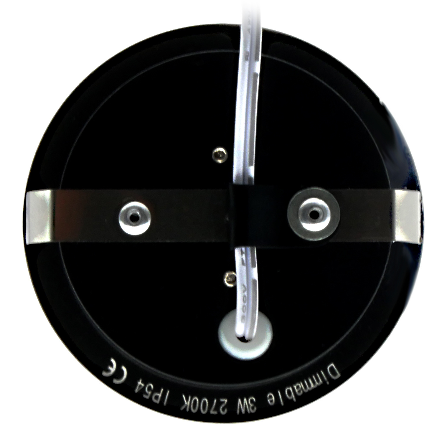 ED-10046 Led-Möbelstrahler, kleine Einbautiefe IP54 warmweiß, rund, schwarz, 55mm