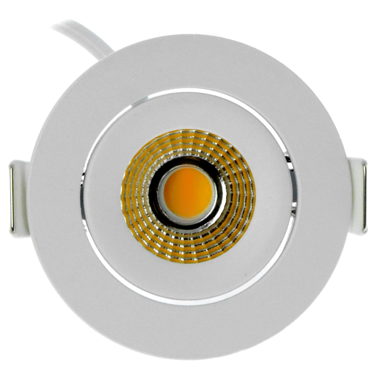 ED-10058 Led-Einbaustrahler kleine Einbautiefe IP54 gedimmt bis warm, rund, weiß, 55mm