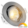 ED-10059 Led-Einbaustrahler kleine Einbautiefe IP54 gedimmt bis warm, rund, Nickel gebürstet, 55mm