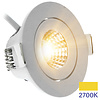 ED-10061 Led recessed spotlight small recessed depth IP54 warm white, round, white, 55mm