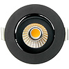 ED-10062 Spot encastré à diodes électroluminescentes IP54 blanc chaud, rond, noir, 55mm