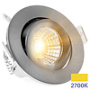 ED-10063 Led-Einbaustrahler kleine Einbautiefe IP54 warmweiß, rund, Nickel gebürstet, 55mm