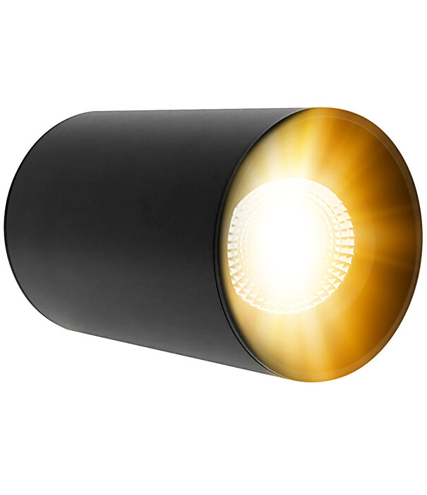 ED-10065 Anbauleuchte rund schwarz