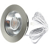 ED-10045 Led-Möbelstrahler, kleine Einbautiefe IP54 warmweiß, rund, gebürstetes Nickel, 55mm