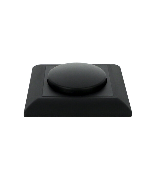 ED-10002B Dimmerknop incl. centraalplaat en raamwerk zwart