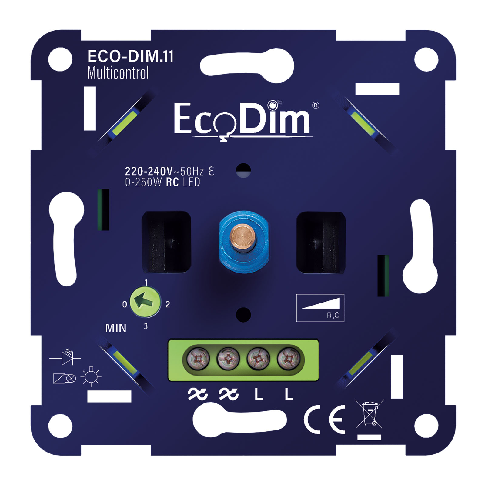 ECO-DIM.11 Multicontrol led dimmer universeel 0-250W (RC)